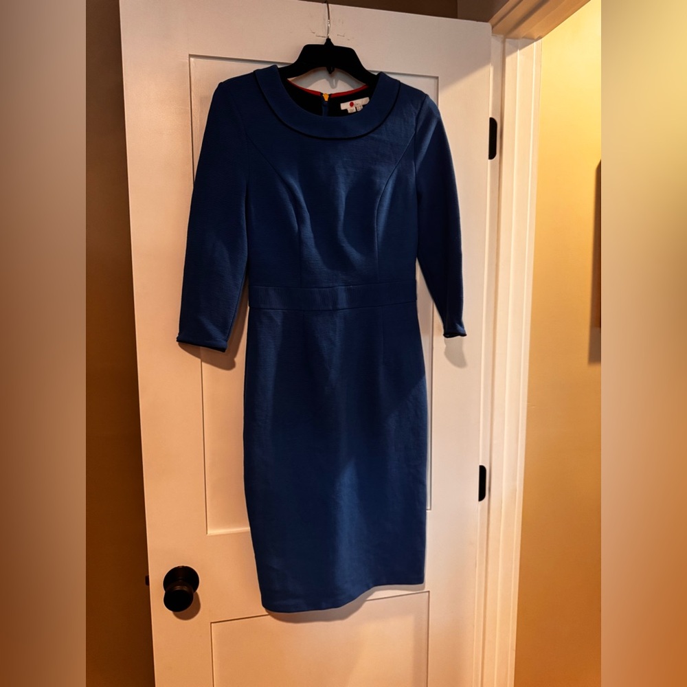 Boden Blue Long Sleeve Dress
